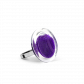 Glasring - Cachou Nano Billes Silber