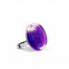 Anello in vetro - Cachou Nano Transparent Viola