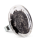 Glass ring - Cachou Giga Paillettes