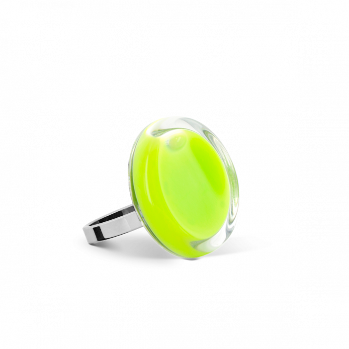 Glass ring - Cachou Nano Milk Light Green