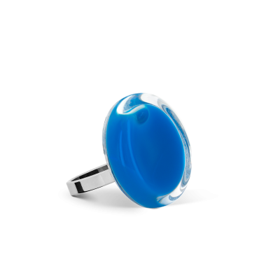 Bague en verre soufflée - Cachou Nano Milk