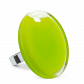 Bague en verre soufflée - Cachou Giga Milk