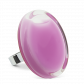 Bague en verre soufflée - Cachou Giga Milk