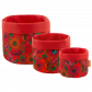 Set de 3 paniers gigognes multi-usages - Panier Coquelicots