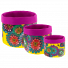 Set of 3 mutli-use nested baskets - Panier Dahlia