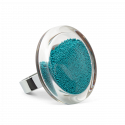 Anello in vetro - Cachou Medium Billes
