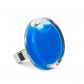 Bague en verre soufflée - Cachou Medium Milk