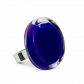 Bague en verre soufflée - Cachou Medium Milk Jaune