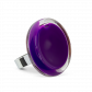 Bague en verre soufflée - Cachou Medium Milk Orange
