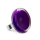 Bague en verre soufflée - Cachou Medium Milk