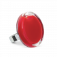 Bague en verre soufflée - Cachou Medium Milk Orange
