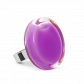Bague en verre soufflée - Cachou Medium Milk