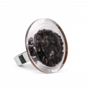 Anello in vetro - Cachou Medium Paillettes