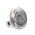 Bague en verre soufflée - Cachou Medium Paillettes
