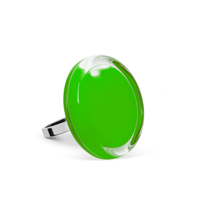 Bague en verre soufflée - Cachou Mini Milk