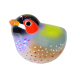 Magnetic bird for paperclips - Piu Piu