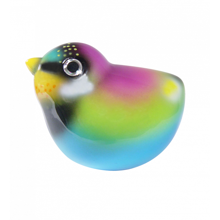Magnetic bird for paperclips - Piu Piu Purple
