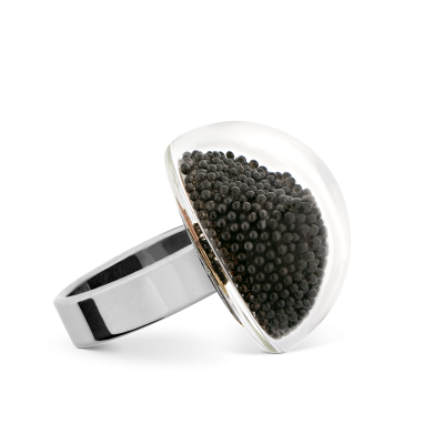Glass ring - Dome Mini Billes