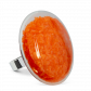 Anello in vetro - Galet Giga Paillettes Colors Rosso