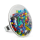 Glass ring - Galet Giga Mix Perles