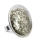 Bague en verre soufflée - Galet Giga Paillettes