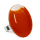 Bague en verre soufflée - Galet Giga Milk