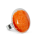 Bague en verre soufflée - Galet Medium Paillettes Colors