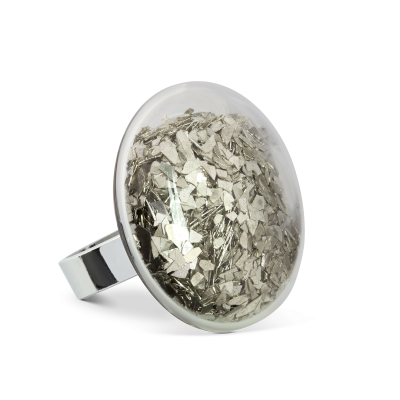 Glasring - Galet Medium Paillettes
