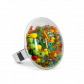 Anello in vetro - Galet Medium Mix Perles