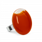 Anello in vetro - Galet Medium Milk Bianco