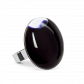 Anello in vetro - Galet Medium Milk Bianco