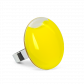 Anello in vetro - Galet Medium Milk Bianco