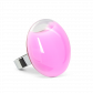 Anello in vetro - Galet Medium Milk Fucsia