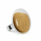 Glass ring - Galet Medium Billes Black