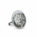 Anello in vetro - Galet Mini Paillettes
