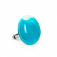 Bague en verre soufflée - Galet Mini Milk