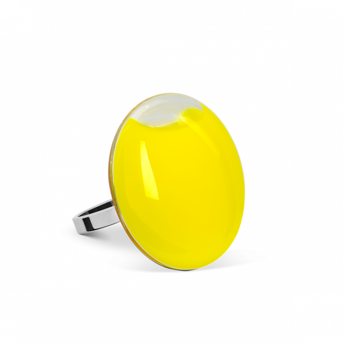 Glasring - Galet Mini Milk Gelb