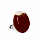 Bague en verre soufflée - Galet Mini Milk