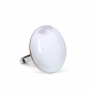 Bague en verre soufflée - Galet Mini Milk Bleu roi