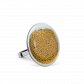 Bague en verre soufflée - Galet Mini Billes Vert