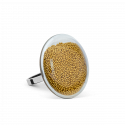 Glasring - Galet Mini Billes Gold