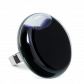Anello in vetro - Platine Giga Milk Rosso scuro