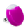 Bague en verre soufflée - Platine Giga Milk