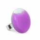 Anello in vetro - Platine Medium Milk Viola