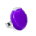 Bague en verre soufflée - Platine Medium Milk