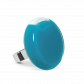 Anello in vetro - Platine Medium Milk Arancione