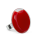 Bague en verre soufflée - Platine Medium Milk