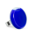 Bague en verre soufflée - Platine Medium Milk