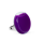 Bague en verre soufflée - Platine Mini Milk