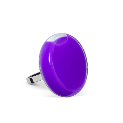 Anello in vetro - Platine Mini Milk